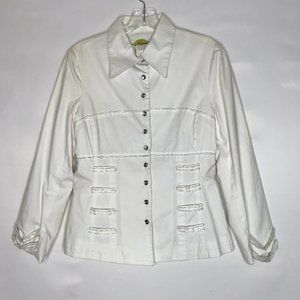 Now USA Jacket / Top sz Sm Rhinestones Beads